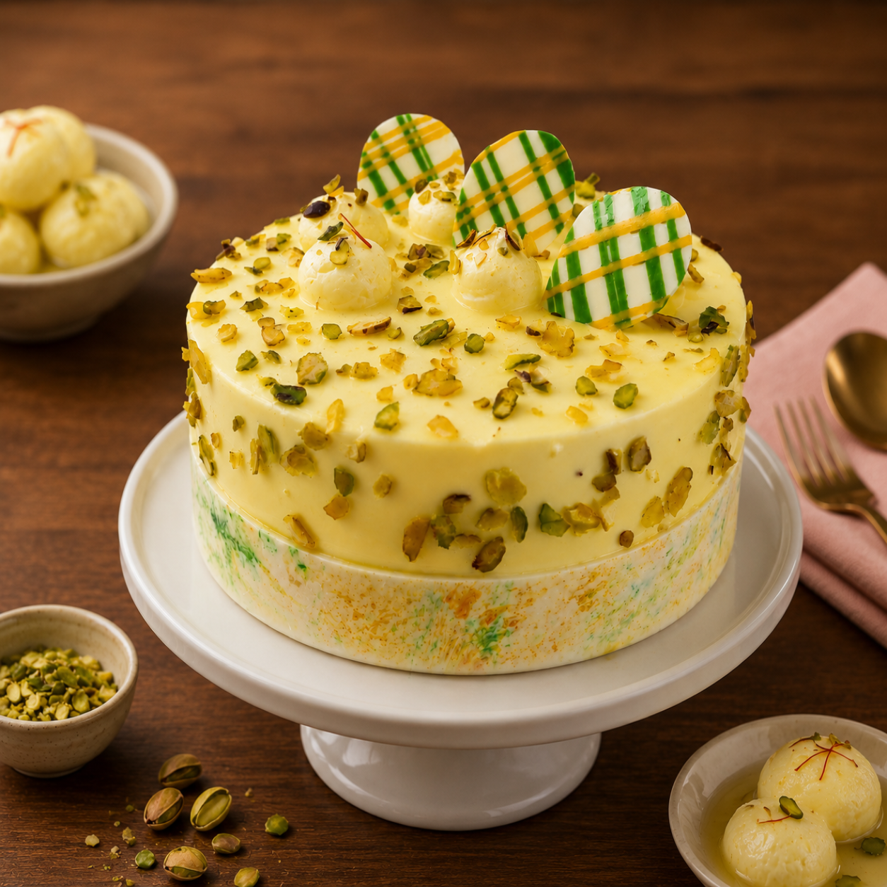 Shahi Rasmalai Cake