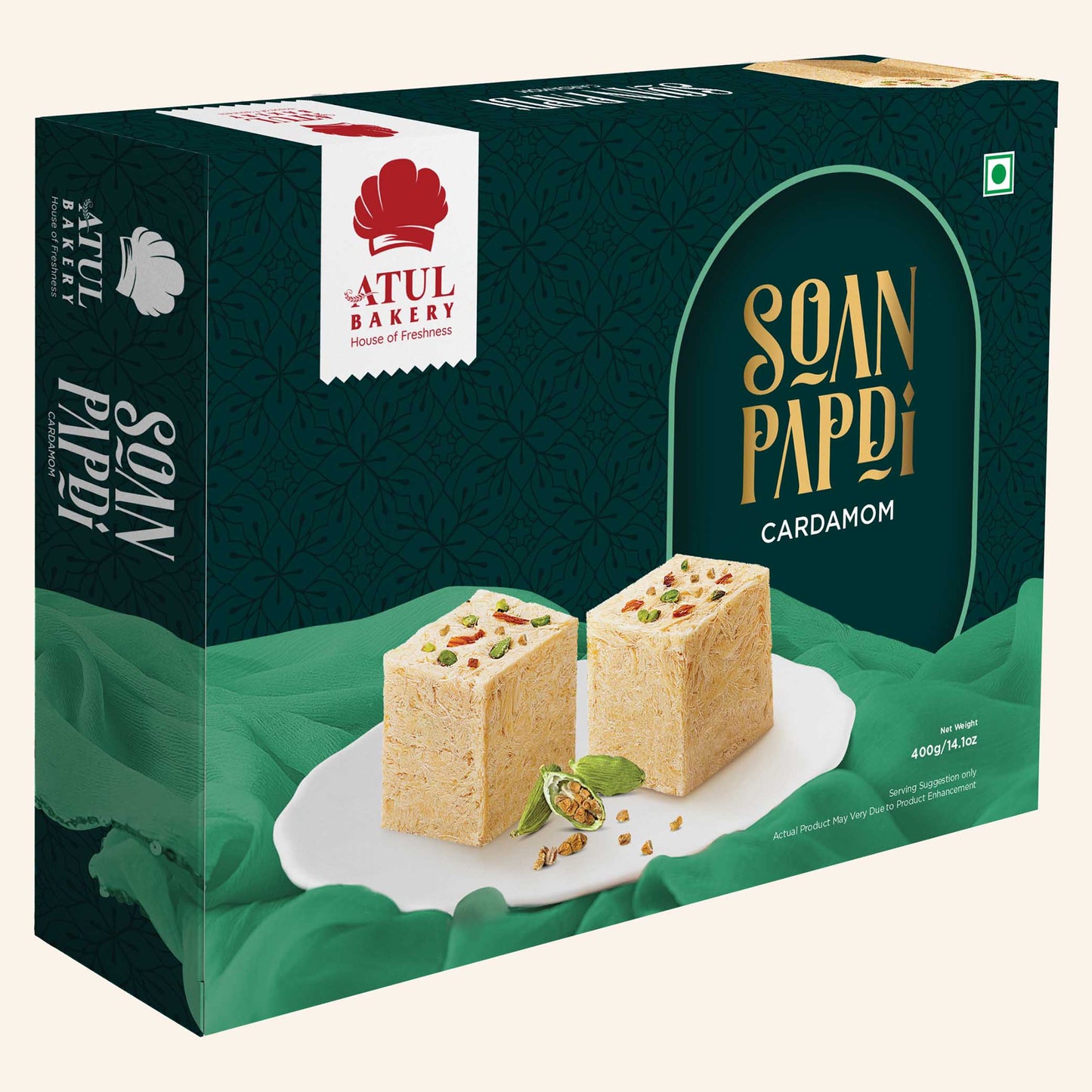 Cardamom Soan Papdi 400g