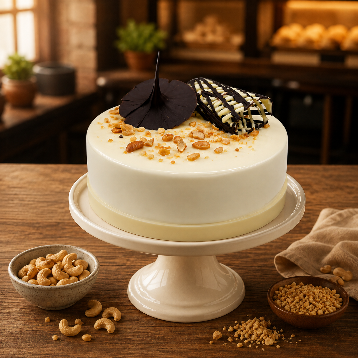Cashew Crunch Cake