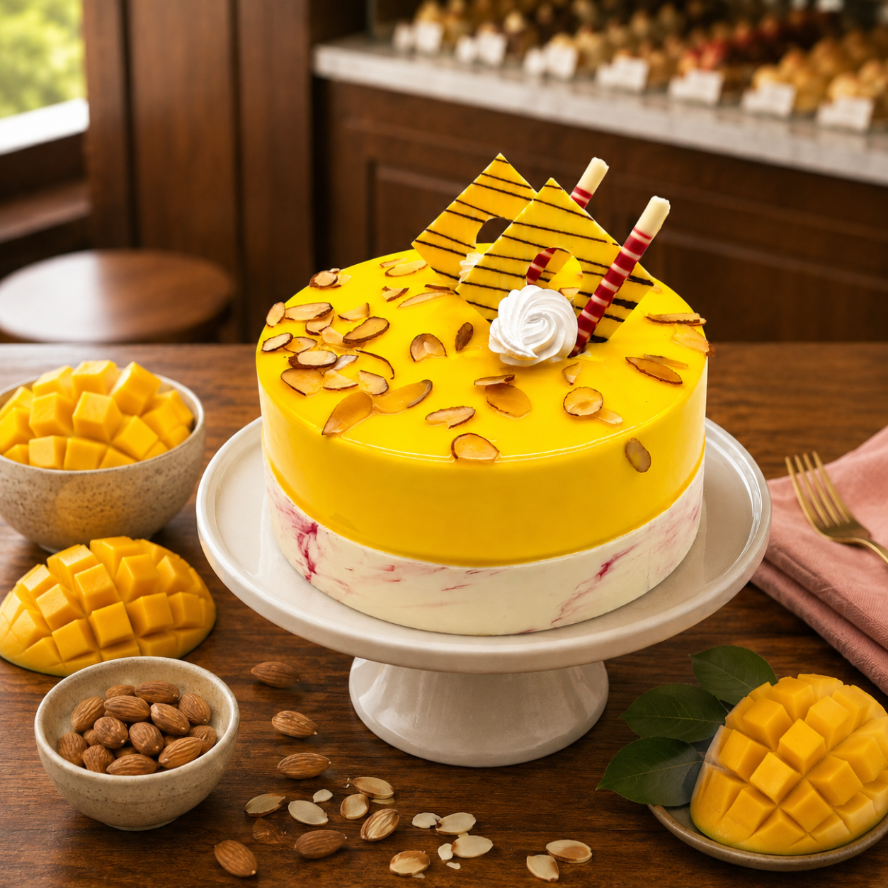 Mango Almond Cake
